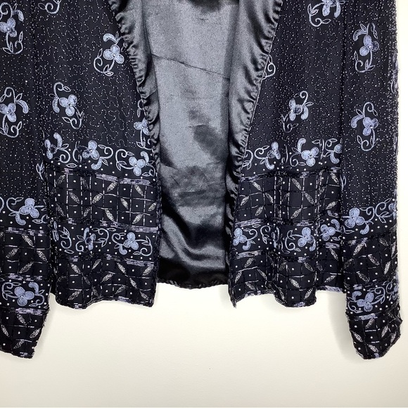 < Vintage SCALA Beaded Jacket size Large > - Picture 2 of 8